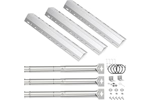 Gardenz Tubo de Quemador Ajustable de 30,8 cm a 44,9 cm con difusor de Calor Universal de 30 a 72 cm para Campingaz, Blooma, Charbroil, Compatible con la mayoría de los Modelos de Parrillas de Gas