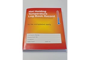 DAVE CHARLES DESIGNS Hot holdings Temperature Log Book