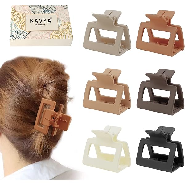2 Stück Pearl Haarspangen Für Damen - Rutschfeste Jaw Clips Für Dickes Haar & Styling
