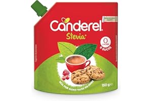 Canderel - Stévia - Poudre Cristallisée - Zéro Calorie, Zéro Sucre - Édulcorant à base de Stévia |150g