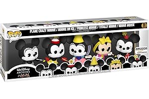 Funko Pop! Disney: Minnie Mouse - 5 Paquete Minnie Pack - Walt Disney Archives - Mickey Mouse - Figura de Vinilo Coleccionable - Idea de Regalo- Mercancia Oficial - Juguetes para Niños y Adultos