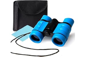 OUOOBEA Binoculars for Kids,Kid Binoculars Outdoor Exploration Kit Age 3-12,Compact Shockproof Binoculars Kids,Toddler Binoculars Nature Game Telescope for Bird Watching,Hiking,Camping,Travel,Learning(Blue)