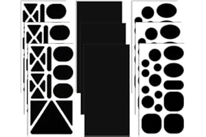 SYHOOD 9 Feuilles Patchs de Réparation en Nylon Patch Auto-Adhésif Noir Patch de Vêtements à Taille et Formes Différentes Patch de Réparation de Vêtements en Tissu pour Réparation de Veste en Duvet, Tente