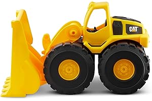 CAT Construction Toys, Jouet de Construction à Chargeur Frontal de 15 po, 2 Ans et +, Plastique Robuste, Aucune Pile requise, Série Tough Rigs, Jaune