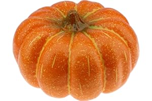 Gresorth 1 Stück 33 cm Groß Künstliche Kürbis Gefälschte Cushaw für Fall Harvest Party Festival Dekoration