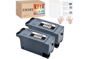 ATTA C9345 Maintenance Box Compatible with epson Maintenance Box C9345 C12C934591 Work with ET-5880 ET-5850 ET-5800 ET-16600 ET-16650 ET-M16600 WF-7820 WF-7830 WF-7840 WF-7845 Printers (2 Pack)