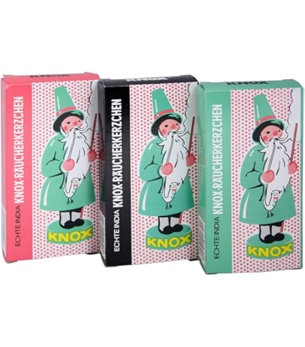 KNOX Wierookkegels Kerstgeur - 24 Originele Rookkaarsen Uit Het Ertsgebergte, Made In Germany