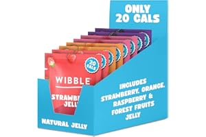 Wibble Natural Crystals, 8 pack, Variety Pack, Quick Set, Low Sugar, Plant-Based, Low Calorie, Jello, Jelly Powders, Serves 4, Vegan Jelly Powder, Vegetarian Jello, Sweets, Vegan Sweets 57g