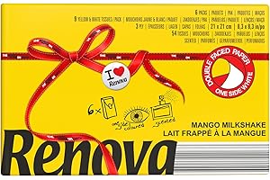Renova Mouchoirs de poche Red Label Mango - 6 paquets de mouchoirs Aroma Mango