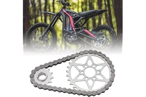 URLWALL Drive Sprocket Chain Kit for Surron Light Bee X S Segway X160 260 Dirt Bike, High Strength & Hardness Steel 420 Chain 30 Front 13 Rear Tooth Gear Sprocket Set for Surron Accessories