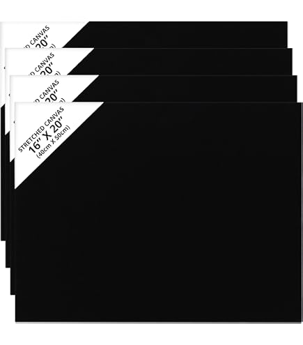 Tela Per Dipingere PRIMO Hobby & Professional - 100% Cotone, 25x35x16.5 Cm, Acid Free, Angoli In Legno