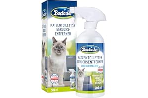 ‎BACTADOR Bactador Enzymreiniger Katzenurin - Katzentoiletten Geruchsentferner Spray 500ml - Mikrobiologischer Geruchsneutralisierer - Katzenurin Geruchsentferner: Porentiefe Reinigung in der Tierumgebung