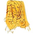 Chircrafts Traditional Cotton Blend Stole Shawl Scarves Beautiful Radhe Radhe Print for women Girls