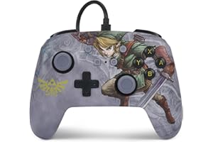 PowerA Enhanced Wired Controller for Nintendo Switch and Oled Model, Advance Gaming Buttons, 3.5mm Stereo Jack and Anti-Friction Rings, Officially Licensed: Valiant Link