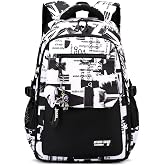 Tanou School Backpack Teenager Boys, Backpacks for Institute Boys | Large Capacity Casual Water Resistant Backpacks for Trave