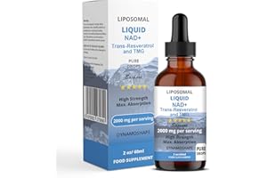 BAANAAS FOR BABIES TO NANAS LIPOSOMAL Liquid NAD+ Trans-Resveratrol and TMG Supplement for Cellular Repair & Energy Metabolism, 2000 mg, 60 ml Baanaas