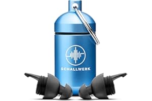 Schallwerk ® Sleep+ Bouchon d'oreille de Protection auditive pour Le Sommeil – atténue Le Bruit et Les ronflements – idéal pour Un Sommeil Calme et Contre Les ronflements