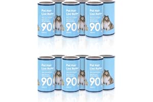jiehu Lot de 12 Rouleau à Peluches Recharge Brosse Adhesive 12 Rouleaux de 90 Feuilles adhésives en Diagonale,Adhesif Vetement Brosse Collante Rouleau pour Vetements de adhesifs Poils