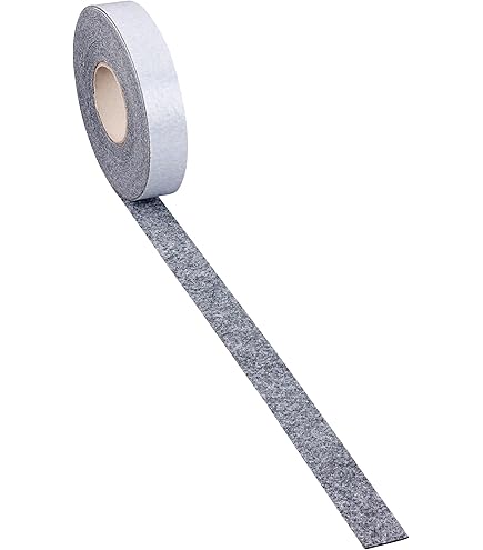 Zelfklevend Vilt / 20mm Plakvilt op Rol (10m) - Zwart - Breedte: 20mm