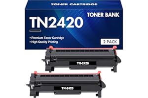 Toner Bank TN2420 Toner Cartridge for Brother HL-L2350DW Toner TN-2420 TN2410 TN-2410 MFC-L2710DW MFC-L2710DN HL L2350DW HL-L2310D DCP-L2530DW MFC-L2750DW DCP-L2510D MFC-L2730DW Ink (Black, 2-Pack)