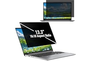 Hinnwer Filtro Schermo Privacy 13,3 Pollici per 16:10 Laptop, Anti Luce Blu, Anti-Spia, Filtro Privacy Monitor 13,3 Pollici per HP/dell/Acer/Lenovo/Thinkpad/Samsung/ASUS/Sony