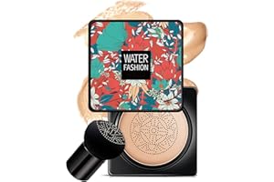 VISVIC Mushroom Head Air Cushion BB Cream, CC Cream Foundation Cover Concealer Nude Makeup Feuchtigkeitsspendende Aufhellende Foundation, CC Creme BB Creme Ebenmäßiger Hautton Makeup Base (Natürlich)