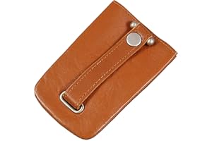 GoBago Schlüsseltasche Leder Schlüsseletui Schlüsselmappe Schlüssel Etui (Natur)