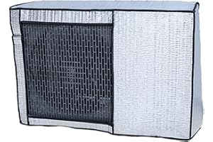 Anawakia Couverture extérieure de climatiseur Fait de Film d'aluminium Anti-poussière Housse Climatiseur Exterieur Couverture extérieure de climatiseur Anti-poussière (Ouvert,100 * 42 * 79cm)