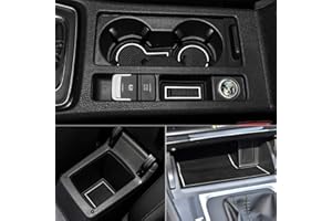 LITTOU KOLOME Anti-Staub rutschfeste Innentür, Tasse, Arm Box, lagerung Matte Für Golf 7 2014-2020 (9pcs) (Weiß)