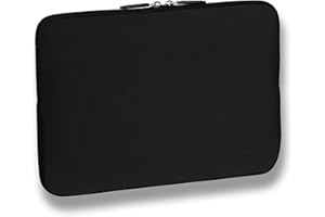 Pedea Etui na laptopa o przekątnej ekranu 14 cali z neoprenu - ochrona laptopa w kolorze czarnym - cienkie etui neoprenowe do bezpiecznego przechowywania - pokrowiec ochronny na laptopa - wodoodporny