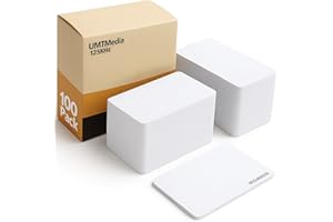 100Pcs 125Khz RFID Cards by UMTMedia® - EM4100 TK4100 Contactless Proximity Smart Card ID Entry Access Control Read Only