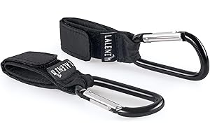 Laleni Ganchos carrito bebe - mosqueton engancha tus bolsas al carrito del bebe (2)