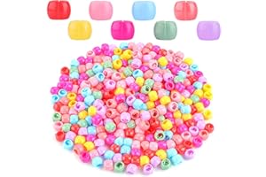 Lusofie 50 szt. koralików mini klipsy do pazurów kolorowe koraliki do włosów plastikowe okrągłe koraliki do włosów do warkoczy małe klipsy do włosów zacisk dla dziewcząt kobiet akcesoria
