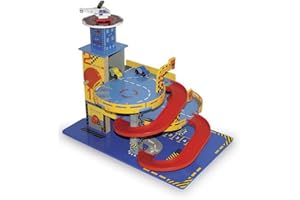 small foot 1532 Parkhaus Metropol aus Holz, detailreiches Design, Spielspaß auf 3 Ebenen, mit fünf Autos, ab 3 Jahren Toy, mehrfarbig