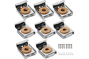 GRASSLANDY 8 Stück Spiegelhalterung Wand Schwerlast Spiegelhalterung Edelstahl Federbelastete Spiegelaufhängung Mit 4 Gruppe Dübel Schrauben， Spiegelhalter Für Schwere Spiegel Hängende Glas Hängend Verwendet