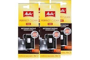Melitta Perfect Clean Lot de 4 tablettes de nettoyage pour machines à expresso 4 x 1,8 g