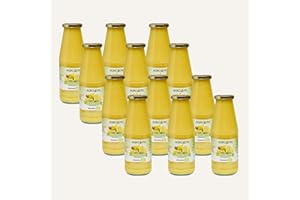 AGRO PIC Agropic Succo di Bergamotto Puro Bio, 720 ml, Bergamotto Succo Puro Biologico, 12 bottiglie, Senza Zuccheri Aggiunti e Conservanti, Realizzato in Calabria