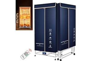 Ddasam Máquina de secar Ropa, secador de Ropa electrico portatil,Secadora de Ropa Pequeña Plegable de Gran Capacidad para Viajes de Negocios para Vivienda para Apartamento