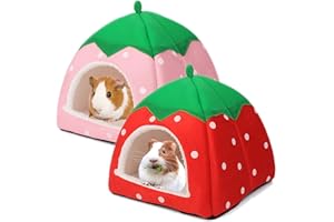 Dyrdekly Meerschweinchen Betthöhle Gemütliches Kaninchen Bett Warme Meerschweinchen Kuschelhöhle Haus Zubehoer für Hamster Frettchen Igel Chinchilla