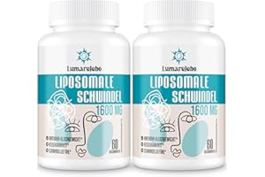 ‎LUMAREJEBO Liposomale Schwindel Softgels 1600mg, 5-in-1 Premium Formel mit Ginkgo & Ingwer, Ideal für Unterwegs oder Lange Reisen, Natürliche Lösung, 60 Stück (2er Pack)