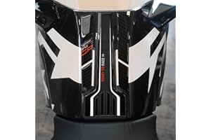 labelbike - Motorrad Tankpad Schutz Aufkleber aus 3D Gelharz, kompatibel mit KTM Duke 890 GP 2022-2023 - Version mit weißen Details