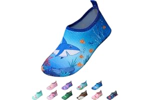 EDOTON Badeschuhe Kinder Mädchen Schwimmschuhe Wasserschuhe Strandschuhe Aquaschuhe Sommer Schwimmschuhe Strandschuhe Leichte Barfußschuhe Schnell Trockene Surfschuhe
