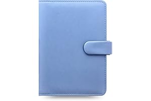 Organizador personal de Filofax Saffiano Bright, color azul Personal