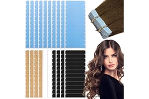 DKDDSSS 240PCS Cinta de Extensión de Pelo, Doble Cara Invisible Ultrarresistente Reemplazo Tape Adhesivas para Extensiones de Cabello y Trama del Cabello, 4 x 0,8 cm