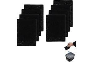 DGHOME 8Pcs Compost Bin Filters, Carbon Odour Filter for Joseph Food Waste Caddy and Bins Replacement Filters Charcoal Rectangle Activated Pad Kitchen, DGHOME-hxthm