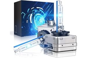 Erato D1S Xenon Brenner HID Scheinwerferbirnen, 8000K 35W Diamond Blau Birnen Xenon Entladungslampe Fernlicht 12V Xenon Ersatzlampe Scheinwerfer wasserdicht Auto HID Ersatz Kit,2 Stücke