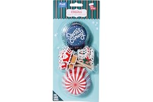 PME Natalizi Set di 24 Pirottini & Decorazioni per Cupcake - Babbo Natale Sta Arrivando in Città