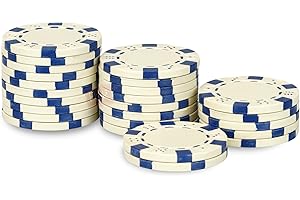 POKEO Rouleau de 25 jetons Dice Blanc