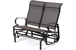 SUNTIME Havana Single Charcoal Glider Seat (Twin, Charcoal)