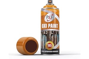 AEROSOLES P&F ESMALTE DIRECTO SOBRE ÓXIDO EN SPRAY OXIPAINT PROFER - Pintura antioxidante - Esmalte antioxidante para metales sin necesidad de imprimación - aplicación sin imprimación - Exterior e interior - P&F